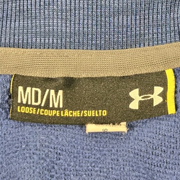 Under Armour‎ Fleece Pullover Sweater Mens M St Ives Long Sleeve 1/4 Zip Fleece - Picture 5 of 10